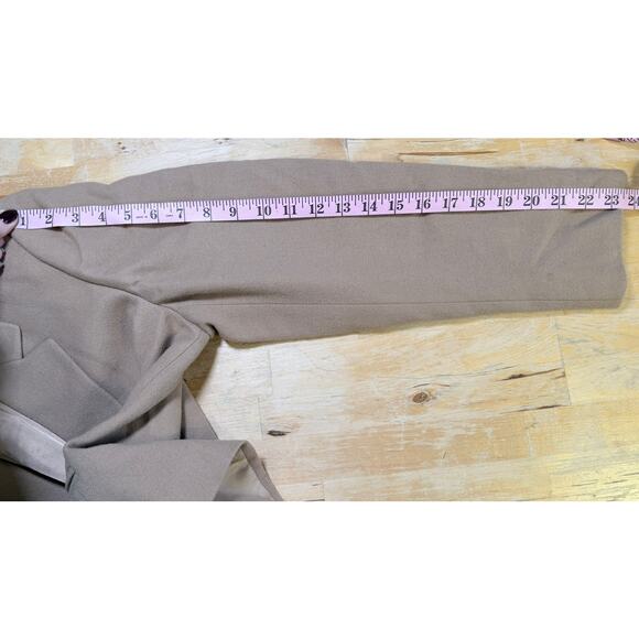 VTG JG Hook Wool Blend Cropped Fitted Blazer Camel Size M Academia Preppy Career - Picture 7 of 11